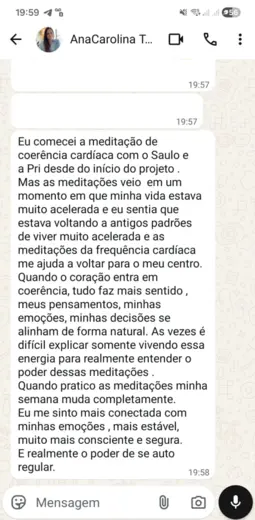 Depoimento de Ana Carolina